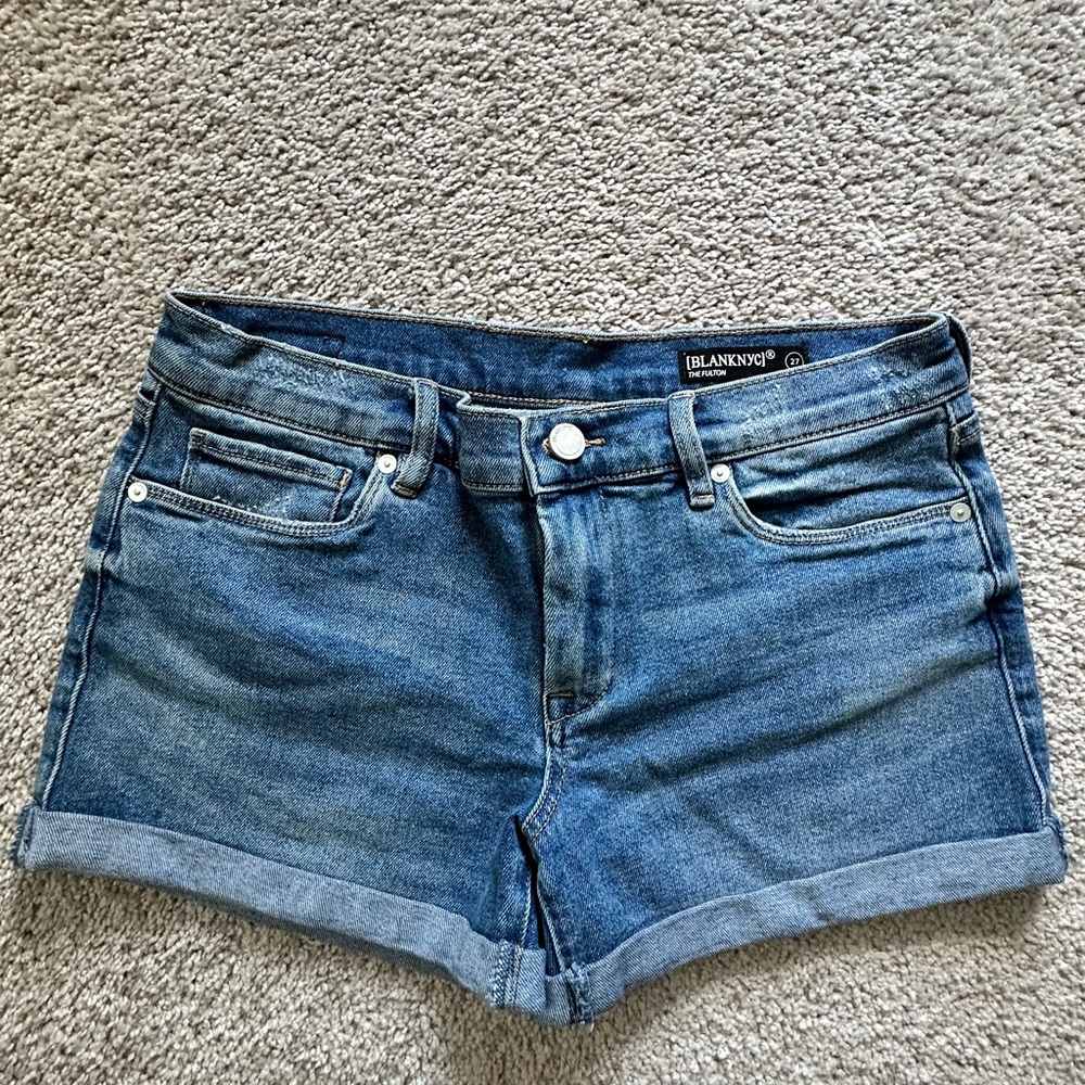 Blank NYC Women's Classic Blue Jean Shorts
